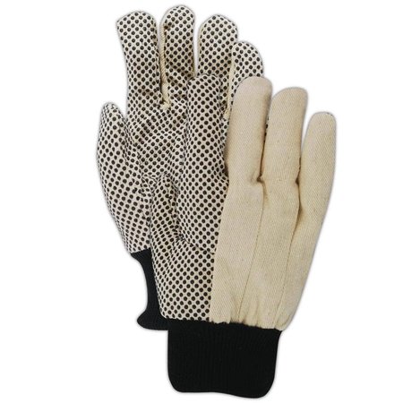 MAGID MultiMaster PVC Dotted Canvas Gloves, 12PK T30P